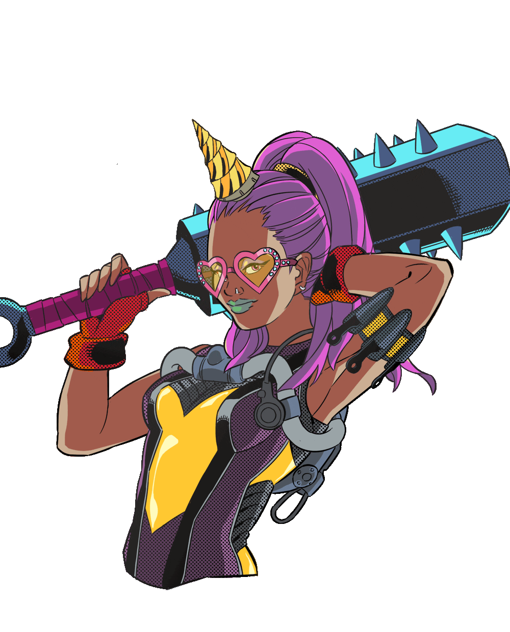 Female assassin character